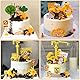 FANTESI Kuchen Deko Baustelle, 12 Stück Bagger Kuchendeko, Baustellenfahrzeuge Verkehrsschilder Kinder, Baustelle Spielzeug Kuchen Deko Junge, Bagger Spielzeugauto, für Geburtstag