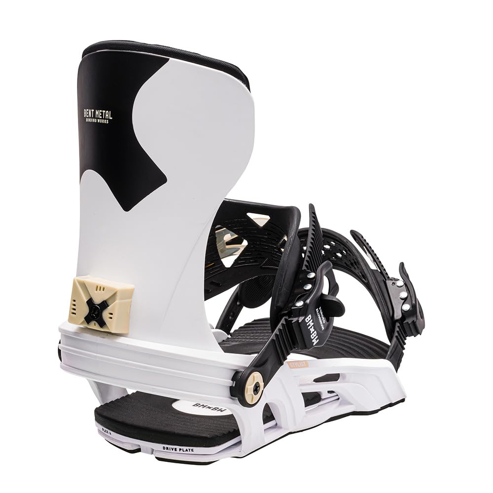 Bent Metal Stylist Womens Snowboard Bindings, M, White