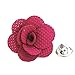 Smart Man Men's 30mm Diameter Lapel Flower Camellia Boutonniere Pin for Suit