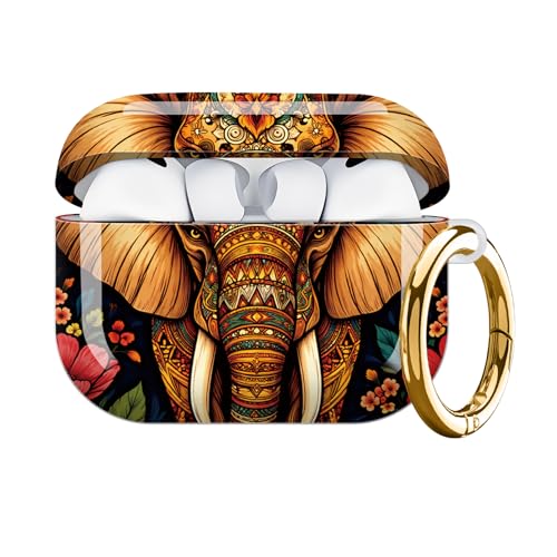 AirPod Pro 3�p�n�[�h�ی�P�[�X �ϏՌ��� ��v�ȃV�F�� �L�[�`�F�[���t�� �L���[�g�ŃX�^�C���b�V���ȃf�U�C�� (�J���t���ȏ� �t���[�����A�[�g)