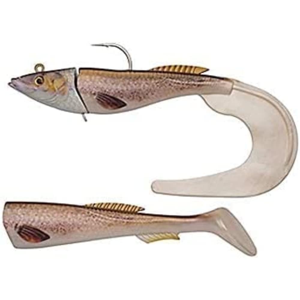 Berkley PowerBait Power Herring - Large Saltwater Soft Bait Fishing Lure for Big Cod, Halibut, Coalfish & Ling - Paddle Tail & Curl Tail Supplied — image 1