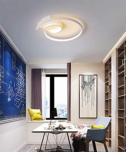 Plafonnier LED moderne salon et chambre : éclairage intérieur dimmable - 4