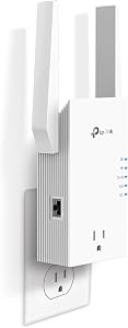 TP-Link AX3000 WiFi 6 Range Extender with Smart Plug Passthrough (RE765X) – Dual-Band WiFi Booster with Ethernet Port, Covers Up to 2,400 Sq Ft and 64 Devices, EasyMesh Compatible, App Setup