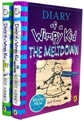 Diary of a Wimpy Kid 2 Books Collection Set The Meltdown, The Getaway by Jeff Kinney Diary of a Wimpy Kid 2 Books Collection Set The Meltdown, The Getaway by Jeff Kinney
