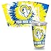 Rico Industries NFL Football Los Angeles Rams Metallic Tie Dye 16oz Personalized Metallic Tumbler W/Straw - Team Colored Travel Tumbler - Keeps Drinks Cold or Hot- Reusable Straw Included