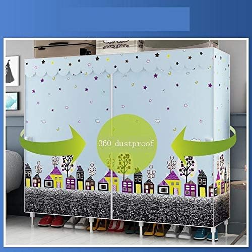 Portable Wardrobe Foldable Bedroom Children's Living Room Dormitory Rental Clothes Storage Cabinet Dustproof