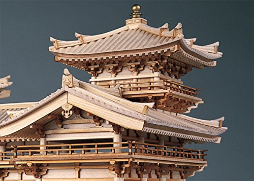 Amazon | 【完成品】＜白木仕様＞ 木製建築模型 平等院・鳳凰堂