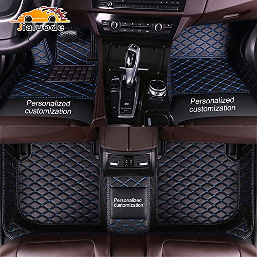 Jialuode Tapetes de Piso automotrices Personalizados, Piel Lujo Diamante Todo Clima, Impermeables Antideslizantes Cobertura Total, Compatible con...
