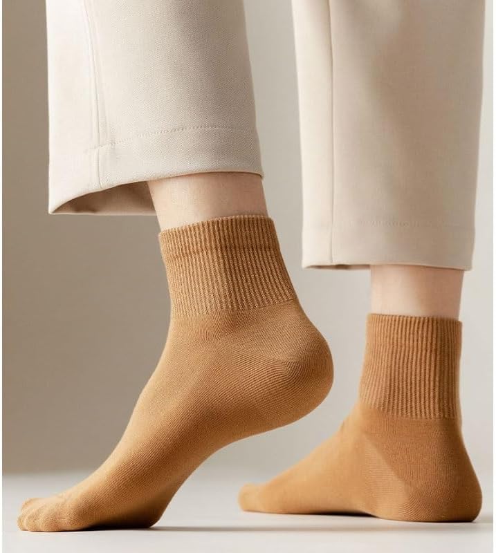 Men's Cotton Middle Tube Socks Solid Color Movement Sockss Absorb Sweat Socksing