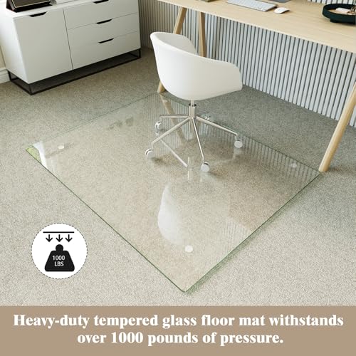 Image of Koonmi 36 inch x 46 inch Office Chair Mat for Hardwood Floors & Carpets