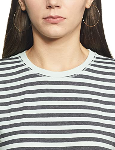 Image of Enamor Short Sleeve Crew Neck Regular Length Basic Crew T-Shirt - Slim Fit, Soft and Breathable Stretch Cotton - E147