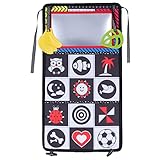 ENTRAÎNEMENT DU COU : Conçu avec un style de calendrier de bureau, ce livre en tissu miroir encourage votre bébé à lever les yeux tout en jouant, aidant ainsi à renforcer les muscles du cou pendant les périodes de jeu sur le ventre ou en position assise.