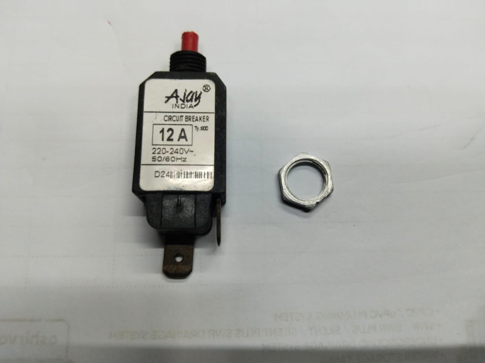 12 Amp Reset Over Load Circuir Breaker Switch 240v 24v mostly suit for motors-image-7