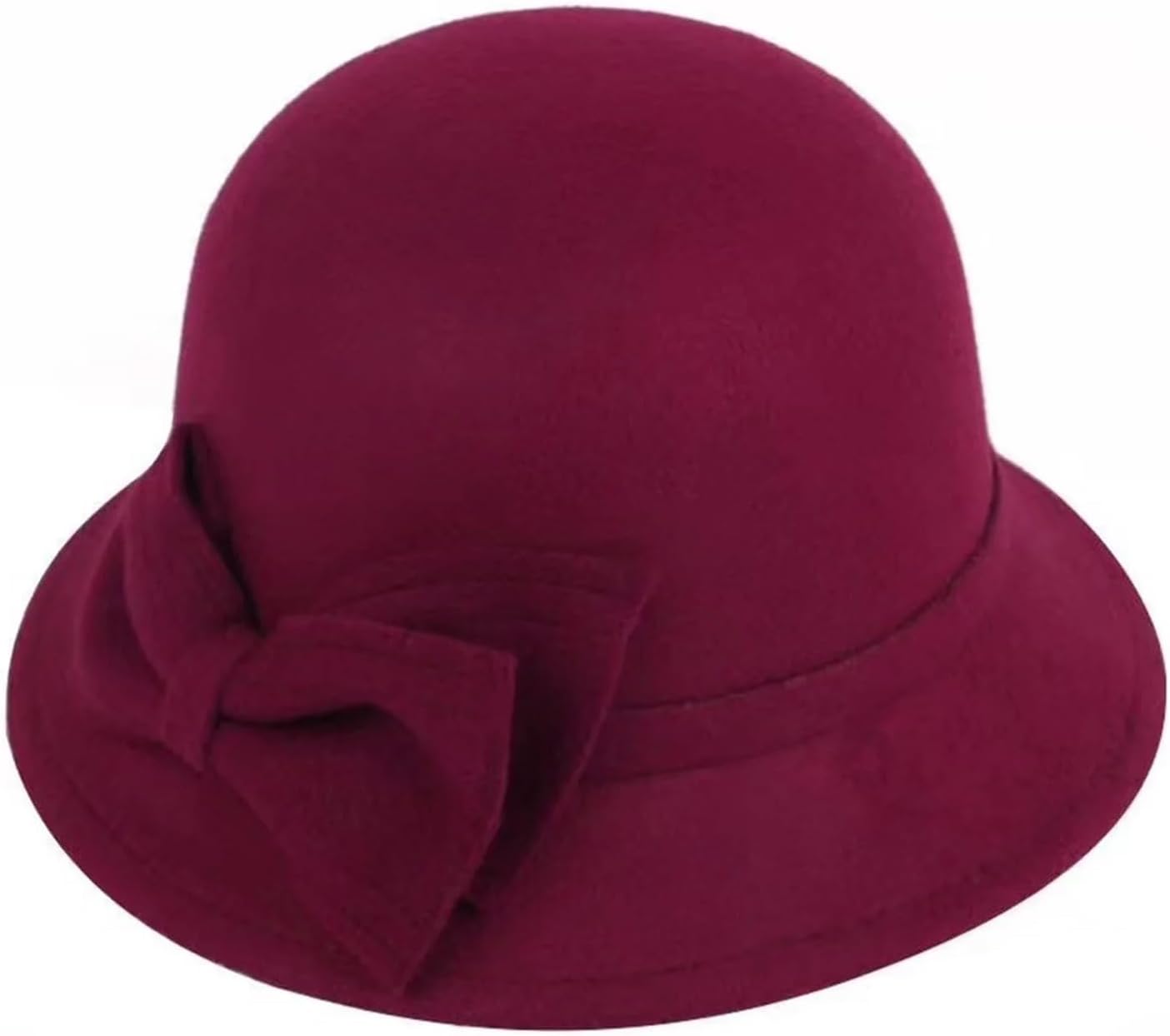 Women Bowler Hats Bowknot Cloche Fedora Bucket Hat Vintage Elegant Church Hats for Wedding Party Festival