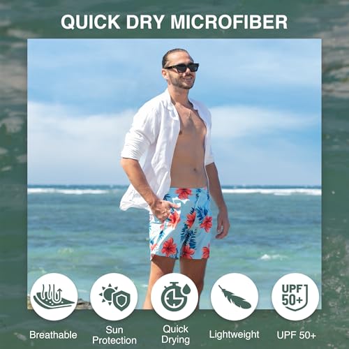 Image of Kanu Surf Men's Big Viper Extended Size Stripe Swim Trunk