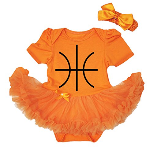 Image of Petitebella Basketball Print Baby Dress Nb-18m