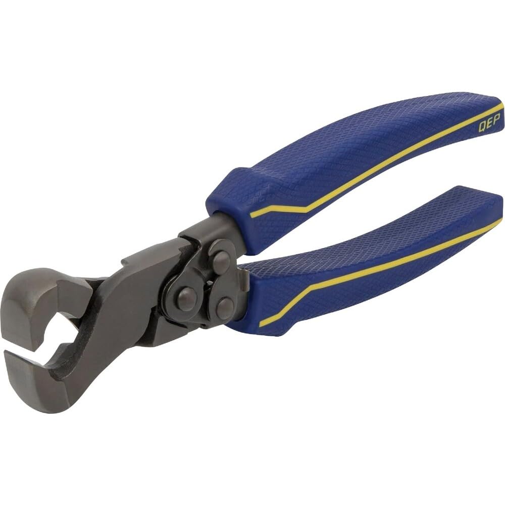 QEP Alicates para azulejos compuesto de 9 pulgadas con puntas de carburo de tungsteno para todo tipo de azulejos de hasta 1/4 pulgadas. Grueso