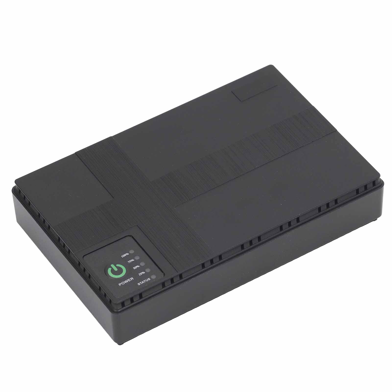 Cocoarm Katę Kopii Zapasowej Baterii Black Mini UPS, Zasilanie Baterii Zapasowej 10400 MAh, Zasilacz Nieprzerwany 5V 9V 12V 2A Poe 15V 24V 1A (wtyczka UE)