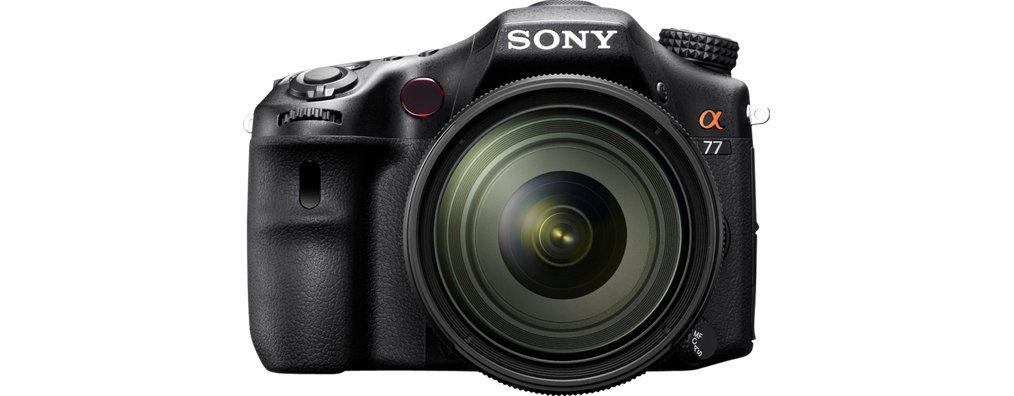 Sony SLT-A77VQ SLR-Digitalkamera (24 Megapixel, 7,6 cm (3 Zoll) Display, bildstabilisiert) Kit inkl. SAL 16-50mm DT F2.8 SSM Objektiv schwarz