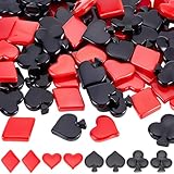 Excelente material:El colgante de carta de póquer 3D está hecho de resina., que es de colores brillantes, robusto y duradero, no se daña ni se rompe fácilmente, y puede ser reutilizado