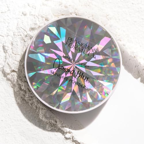 Physicians Formula Mineral Wear®Diamond Blur Skincare Cushion Powder, Blurring & Pore Diffusing Long Lasting Matte Finish Face Powder, Talc-Free- Translucent cover