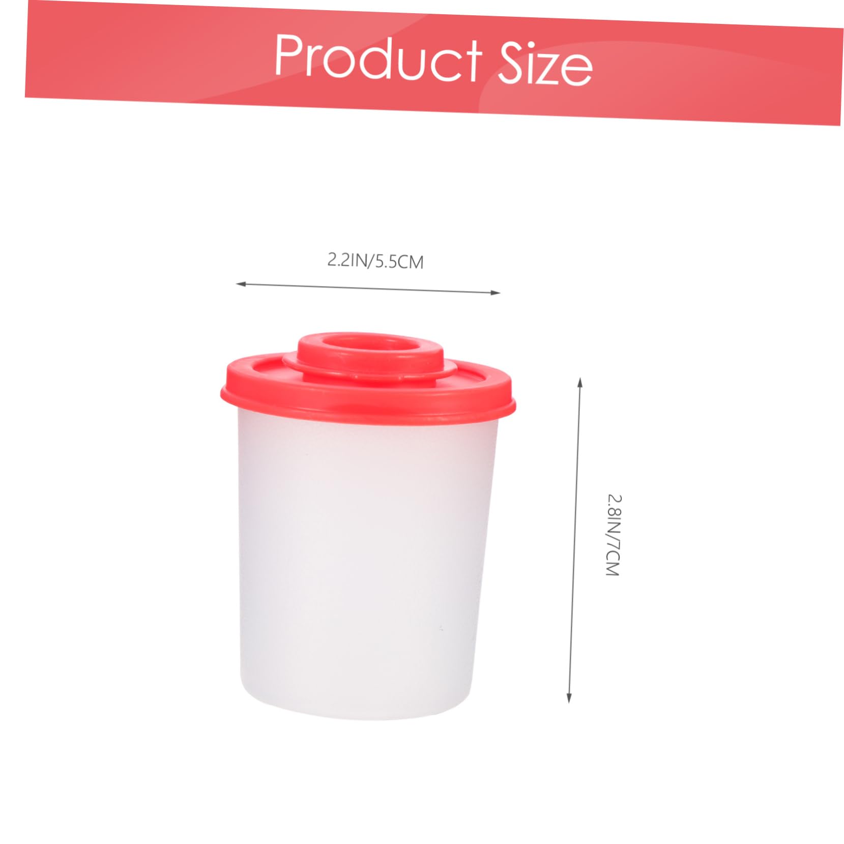 Cabilock 2pcs Mini Condiment Bottles Spice Shaker Bottles Spice Dispenser for Camping Kitchen