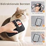 INABULETWO Statische Tierhaarentfernungshandschuhe, wiederverwendbar, elektrostatisch, Tierhaarentferner, Fellpflege-Handschuhe, Bürstenwerkzeug für Couch, Möbel, Teppich, Autositz, 2 Stück