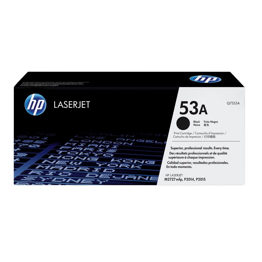 Toner HP 53A Q7553A noir pour imprimer des rapports de bureau nets