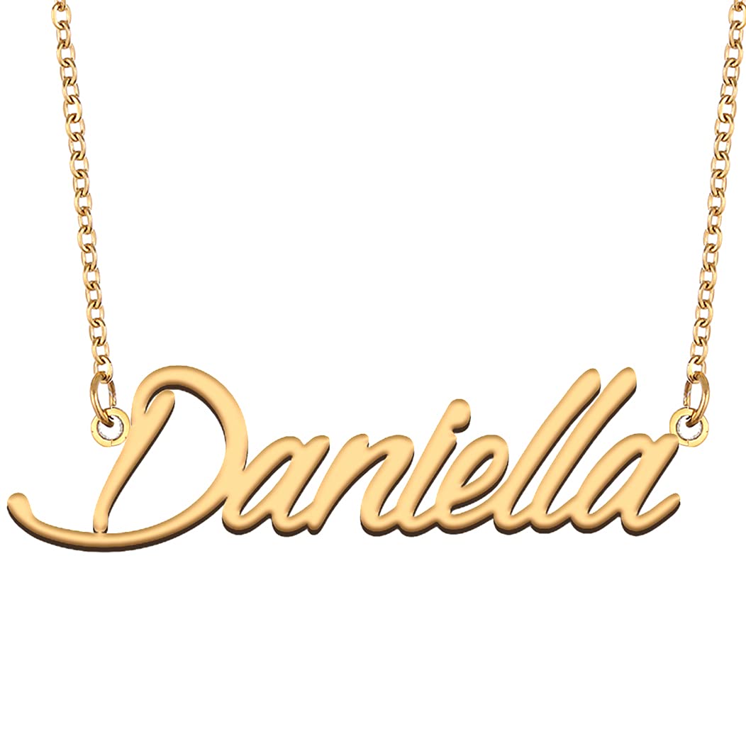 Name Tag Necklaces for Her His Friends Familys Relationship Memory Jewelry Gift