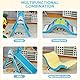 9-in-1 Klettergerüst Indoor Set mit Kletterdreieck mit Rutsche & Kletterbogen | Montessori Pikler Dreieck zum Zusammenklappen + Kissen | Geschenk für Kleinkinder 1-3 Jahre​