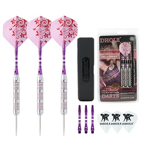 CUESOUL Dhole Stahlspitze Ladies Darts mit Aluminium Schäfte...