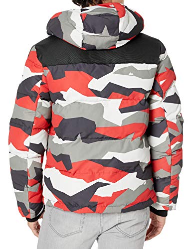 Image of DKNY Men's Mixed Media Quilted Puffer Jacket