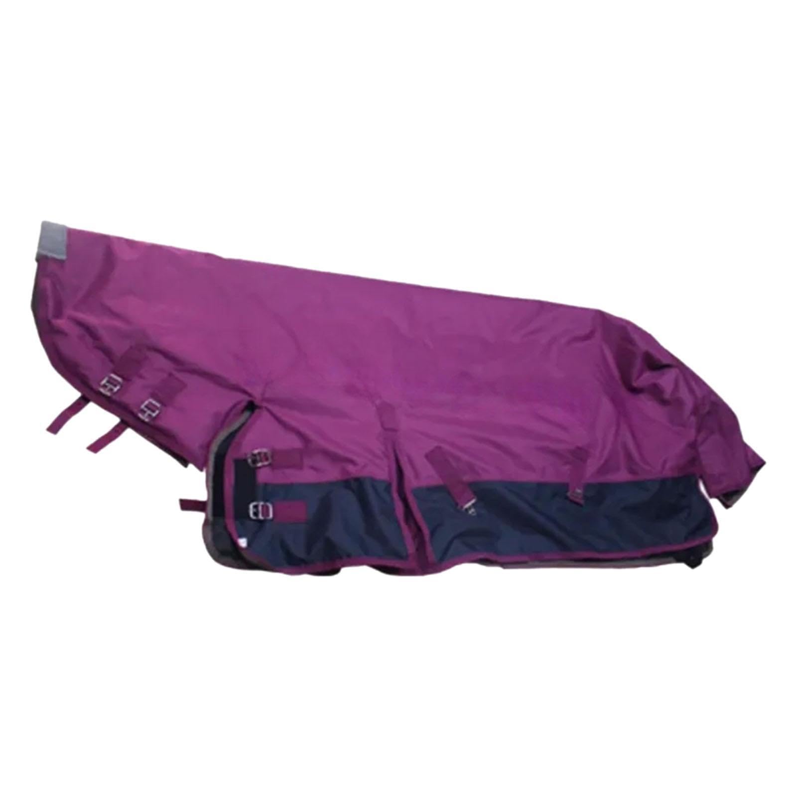 Manta de Invierno para Caballo, Manta de 600D, Acolchada Y Gruesa, Mantiene El, Resistente Al Agua, Ropa Ecuestre, Rosa Roja XL