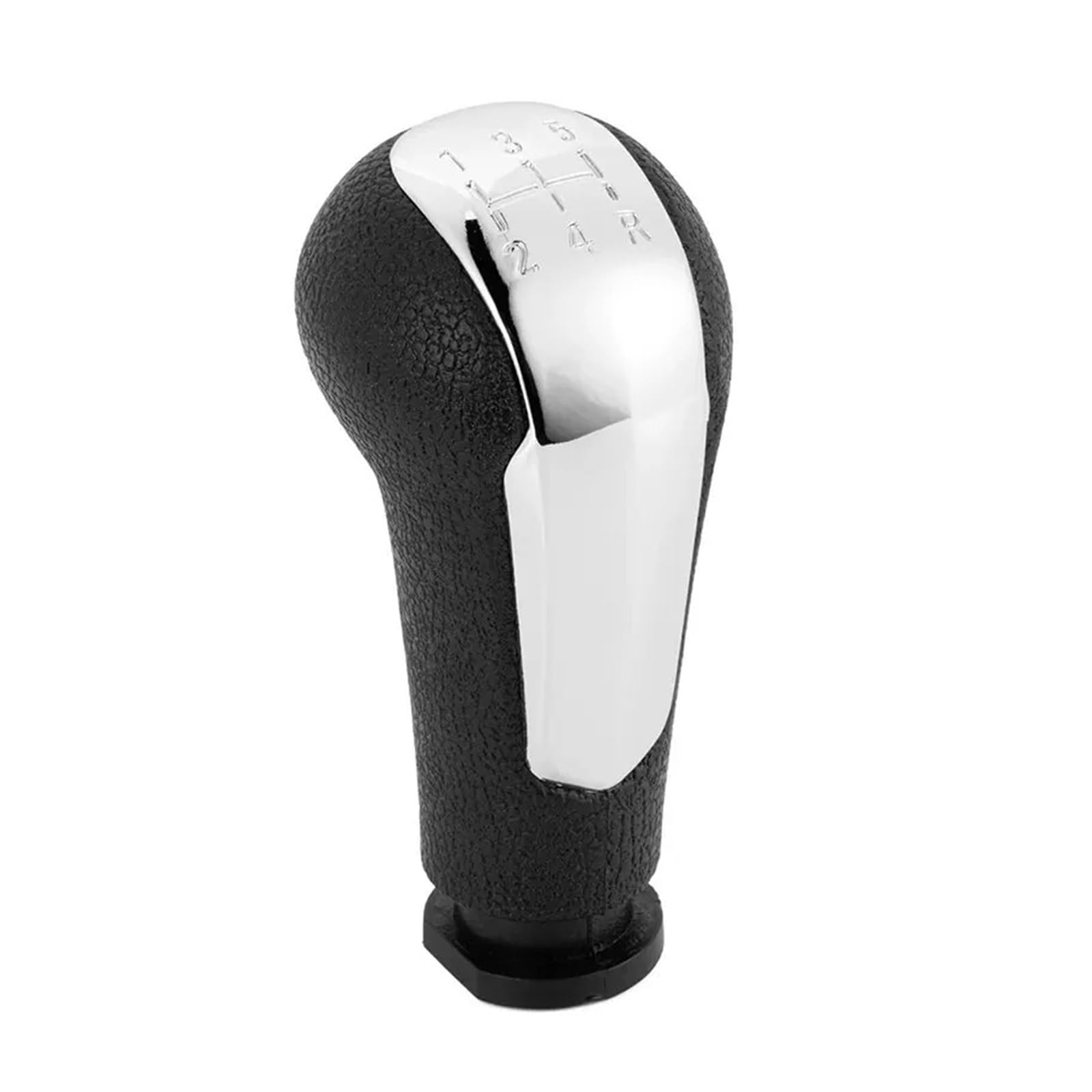 Qmtvfsrh Chrome Knob Car Gear Shift Knob 5 Speed Gear Shift Knob With Leather Boot For Spark M300 2011-2015 For Holden Barina Spark 2011-2015 Manual Shifter Lever(Chrome Knob)