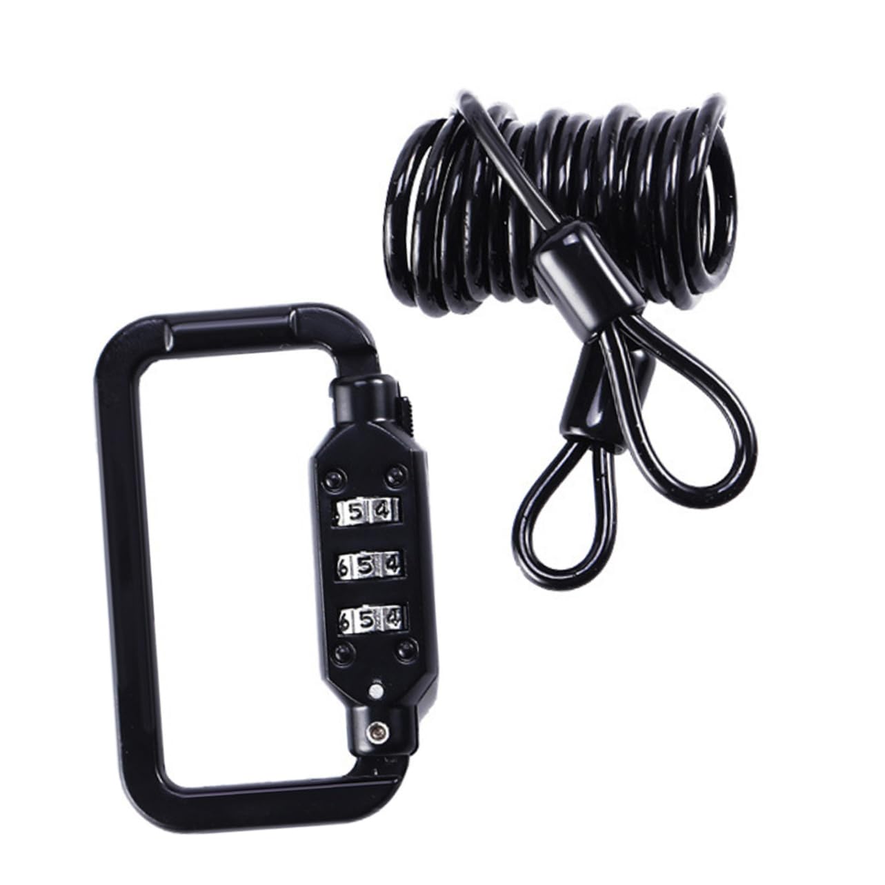 Milisten Motorcycle Lock Zinc Alloy Security Cable for Protection for Parking and Travel