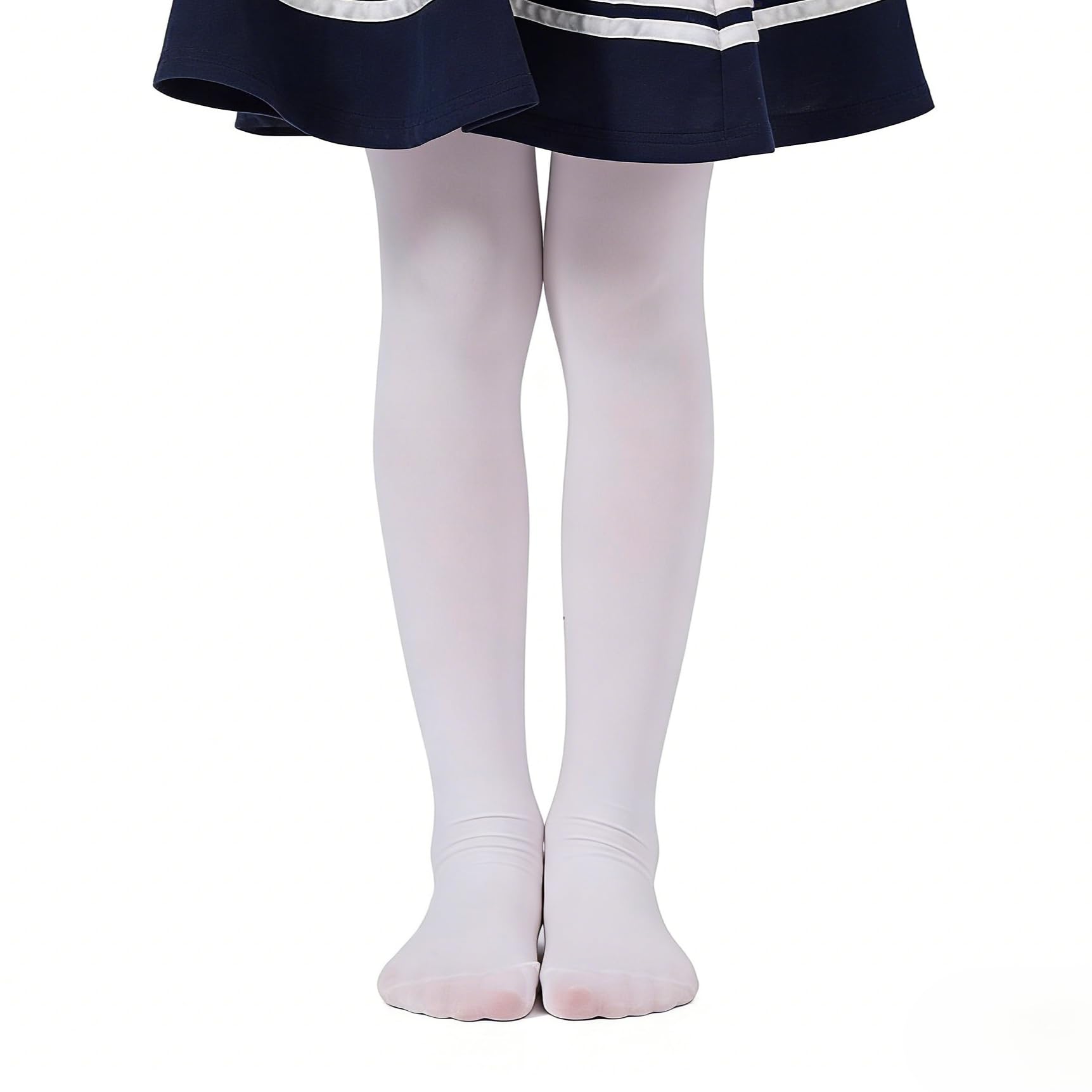 Lot de 3 collants pour filles - Collants enfants en microfibre pour uniforme scolaire, ballet et usage quotidien - Âge 2-13 ans