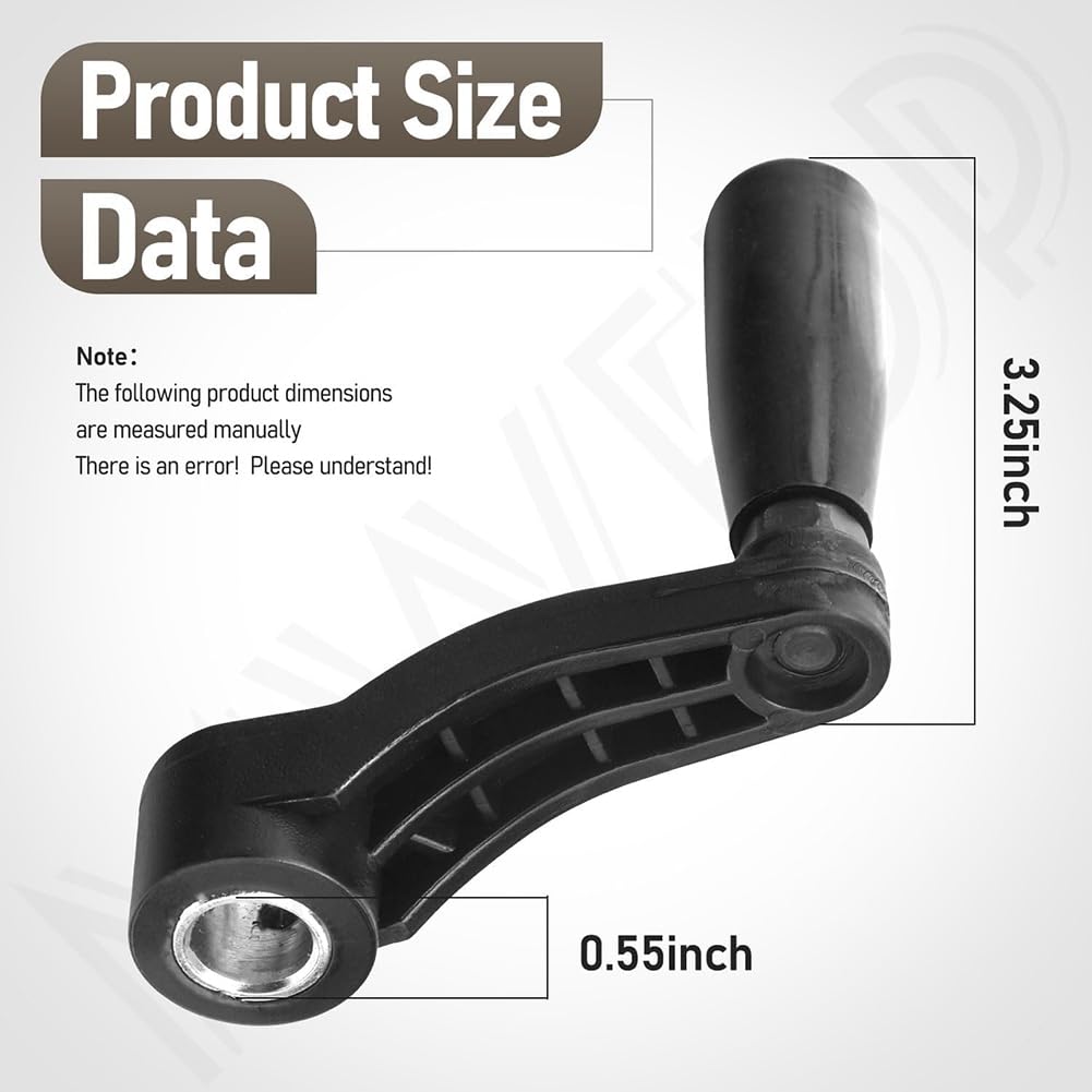 Manovella per Sollevamento Del Tavolo Trapano Parti 1344258 Per Trapano Tavolo Trapano, Albero di sollevamento con 14,5 mm (9/16) Diametro