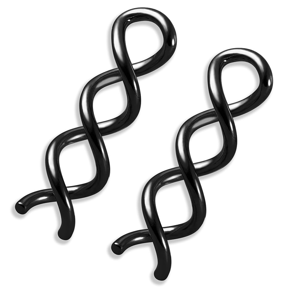 2 PCS Ear Weight for Lobe - 6mm+ Ear Tunnels Plugs - 316 Stainless Steel - Hypoallergenic Expander