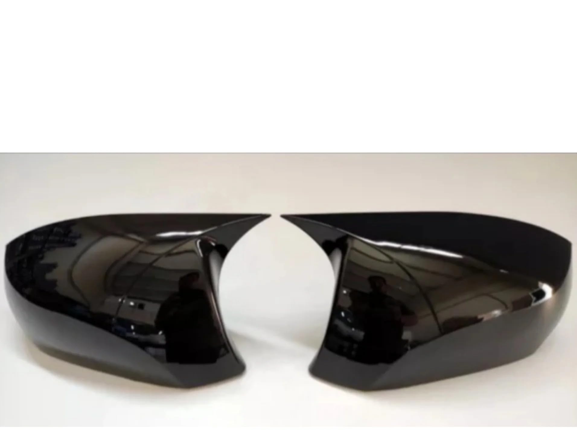 Coques Rétroviseurs Style Chauve-souris Pour Renault Clio 3 - Noir Piano, Accessoire Tuning Facile à Coller
