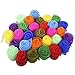 Blovec Juggling Silk Scarves, 30 pcs Square Dance Scarf Magic Movement Scarves Performance Props Accessories 24 by 24 Inch in 10 Colors