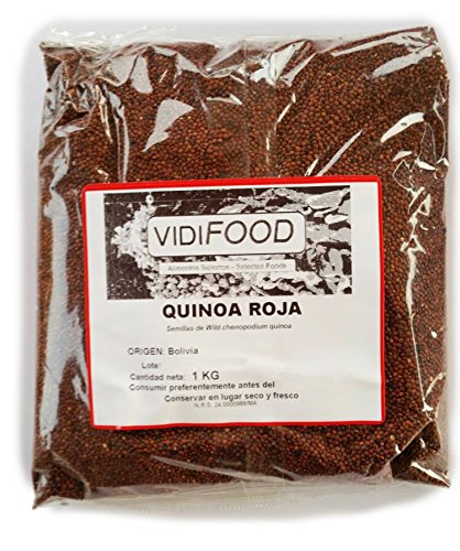 Rote Quinoa - 1kg - reich an Aminosäuren, Vitaminen und Mineralstoffen - beste Qualität - 100% natürlich und toxinfrei Cover