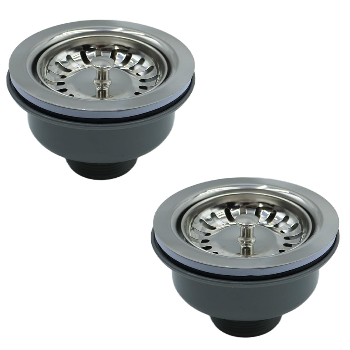 Panier de vidange en acier inoxydable 110 mm lot de 2 pour evier de cuisine