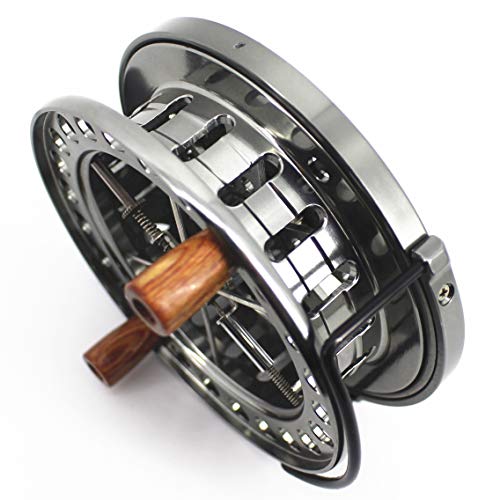 Saion 4 1/2" Centre Pin Reel Float Reel Steelhead Fishing Coarse Trotting Centerpin 114Mm Cnc Machine Cut Aluminum #TOP3
