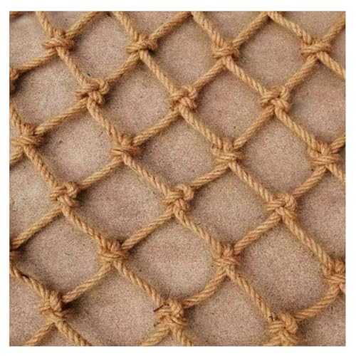 Premium Hemp Rope Net Photo Wall Decoration Mesh Nets Ropes Hammock Safety Net Perfect for Decorative and Functional Use Indoor and Outdoor(1x3m)