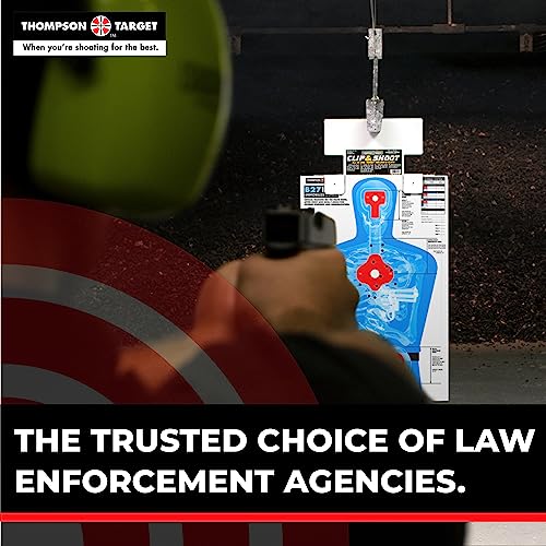 Thompson Target - B27-Imz Ultra Bright Fluorescent Silhouette Paper Shooting Target For Range Training - See Your Bullet Impact - Long Distance Shooting Target - Life Size Human Silhouette For Shooting Practice - 25X38 In (25 Count) #TOP4