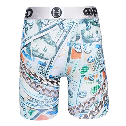 PSD Men's Ice Gold Money Boxer Briefs, Multi, L4