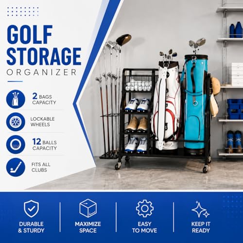 Image of APEXCHASER Golf Bag Storage Organizer
