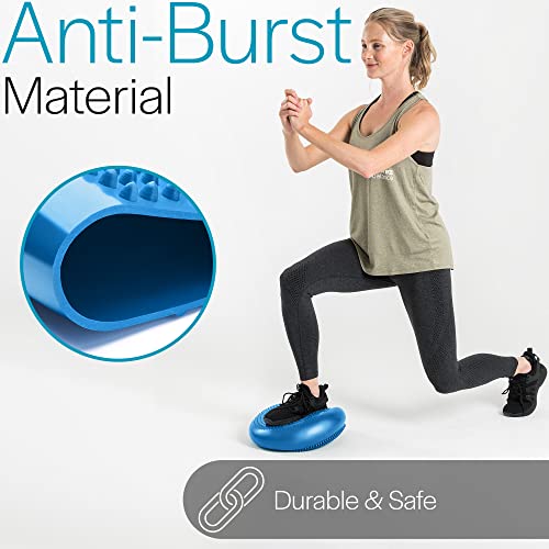 Core-Balance-Wobble-Cushion-Physio-Air-Stability-Cushion-Inflatable-Core-Trainer-Sensory-Cushion-for-Chair-Pump-Included-33cm-x-2-inches