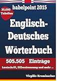 babelpoint 2015 - Englisch-Deutsches Wörterbuch: 505.505 Einträge. Lautschrift, Silbentrennung und mehr