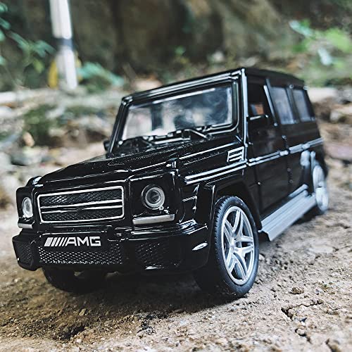 Image of 1:32 Scale AMG G65 Toy Car Die Cast Metal Cars with Light Sound Pull Back Openable Door Toy Car for Kids